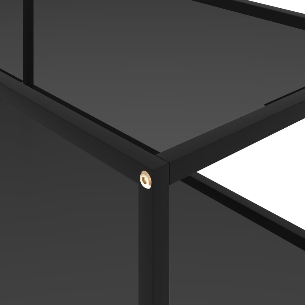Sohvapöytä musta 100x50x35 cm karkaistu lasi - Sisustajankoti.fi