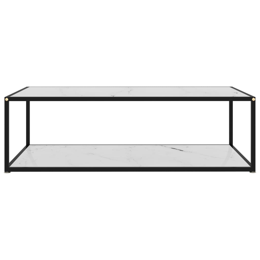 Sohvapöytä valkoinen 120x60x35 cm karkaistu lasi - Sisustajankoti.fi