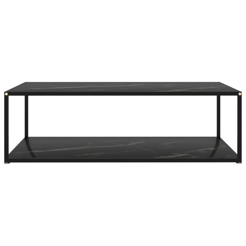 Sohvapöytä musta 120x60x35 cm karkaistu lasi - Sisustajankoti.fi