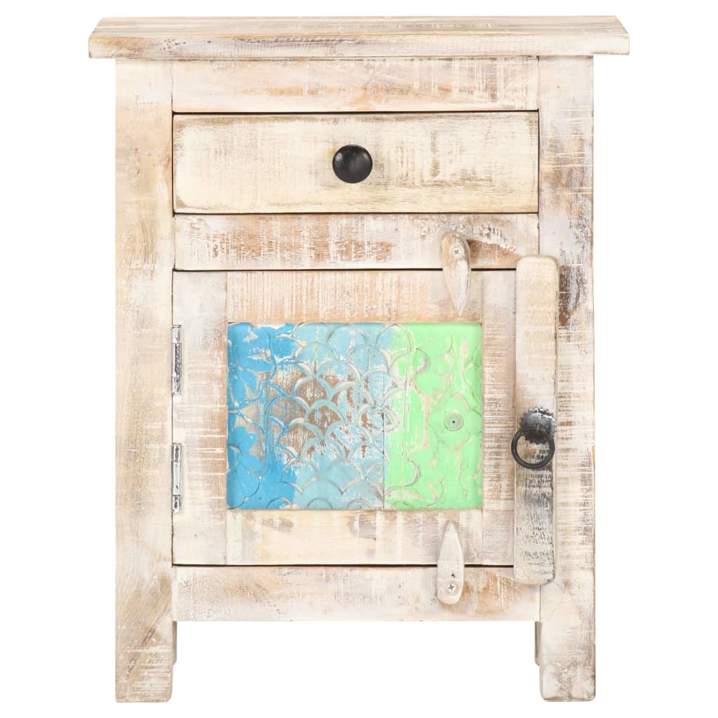 Yöpöytä 40x30x50 cm karkea akaasiapuu - Sisustajankoti.fi