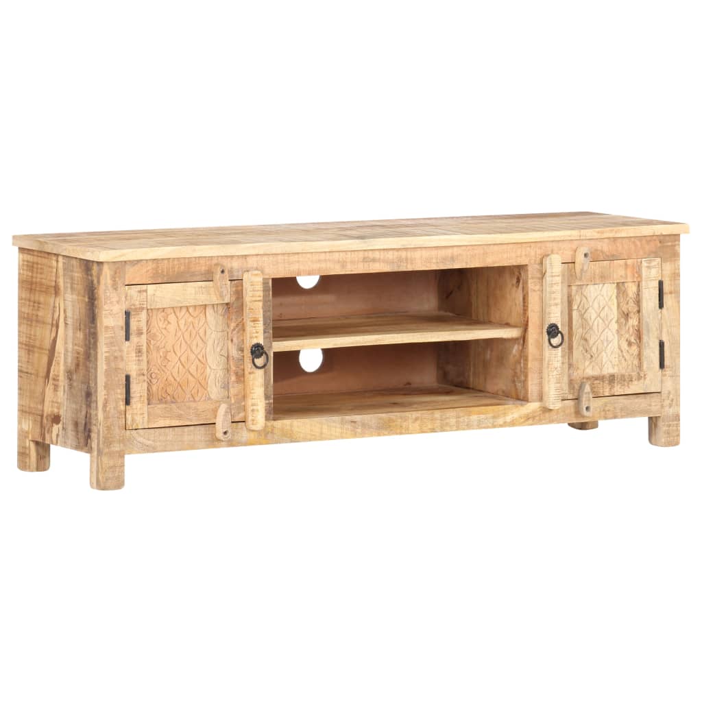 TV-taso 120x30x40 cm karkea mangopuu - Sisustajankoti.fi