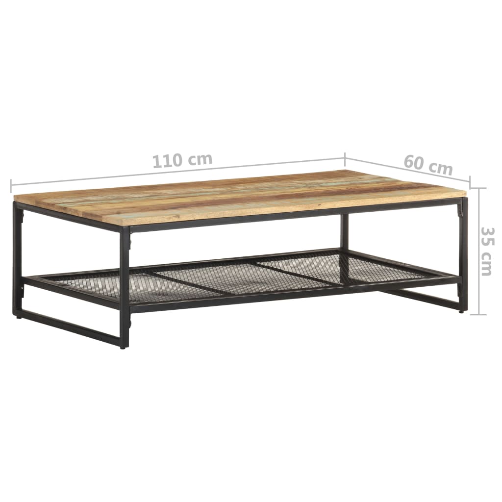 Sohvapöytä 110x60x35 cm kierrätetty täyspuu - Sisustajankoti.fi