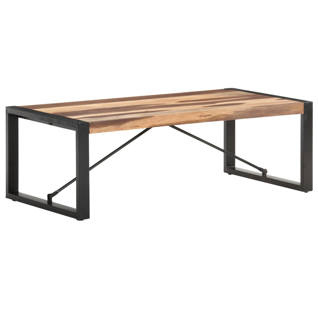 Sohvapöytä 120x60x40 cm täysi seesamviimeistelty puu - Sisustajankoti.fi