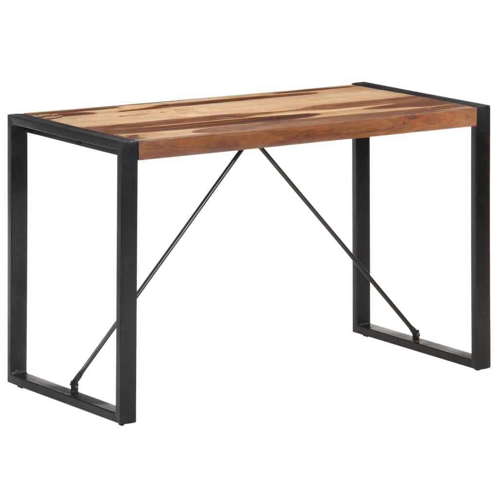 Ruokapöytä 120x60x75 cm täysi puu seesamviimeistelyllä - Sisustajankoti.fi