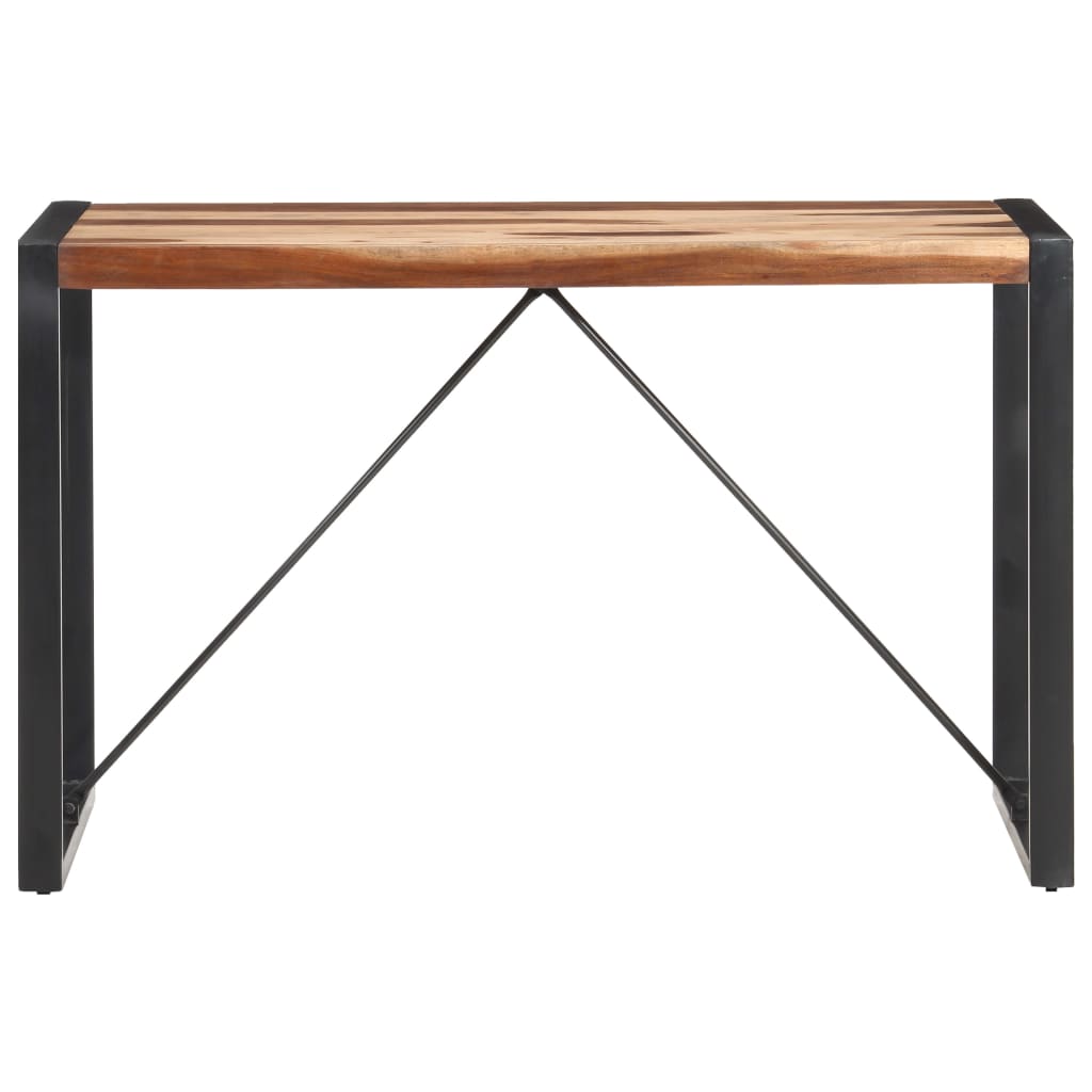 Ruokapöytä 120x60x75 cm täysi puu seesamviimeistelyllä - Sisustajankoti.fi