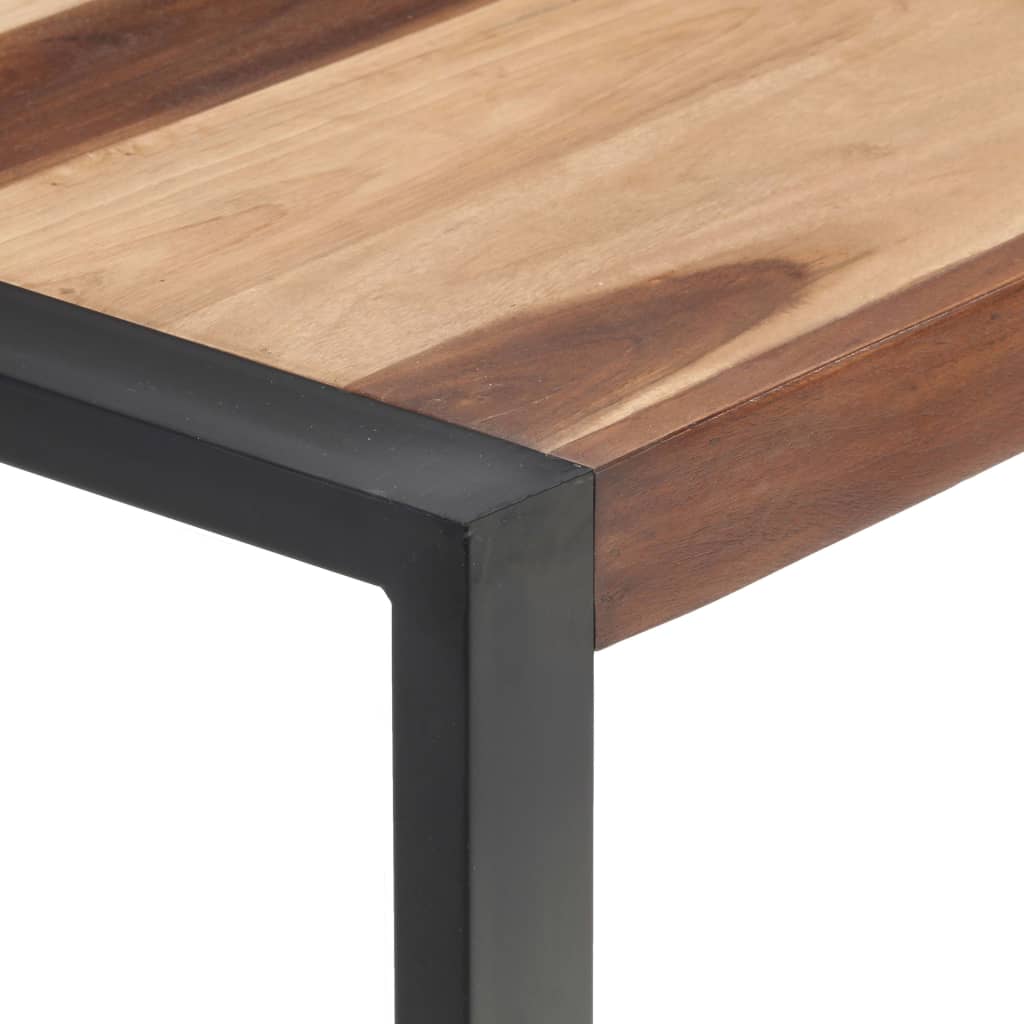 Ruokapöytä 120x60x75 cm täysi puu seesamviimeistelyllä - Sisustajankoti.fi