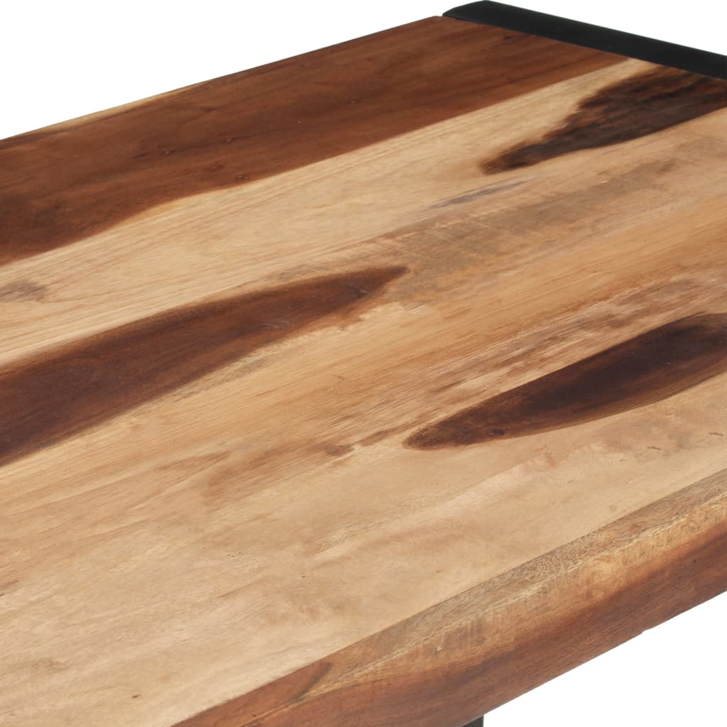 Ruokapöytä 120x60x75 cm täysi puu seesamviimeistelyllä - Sisustajankoti.fi