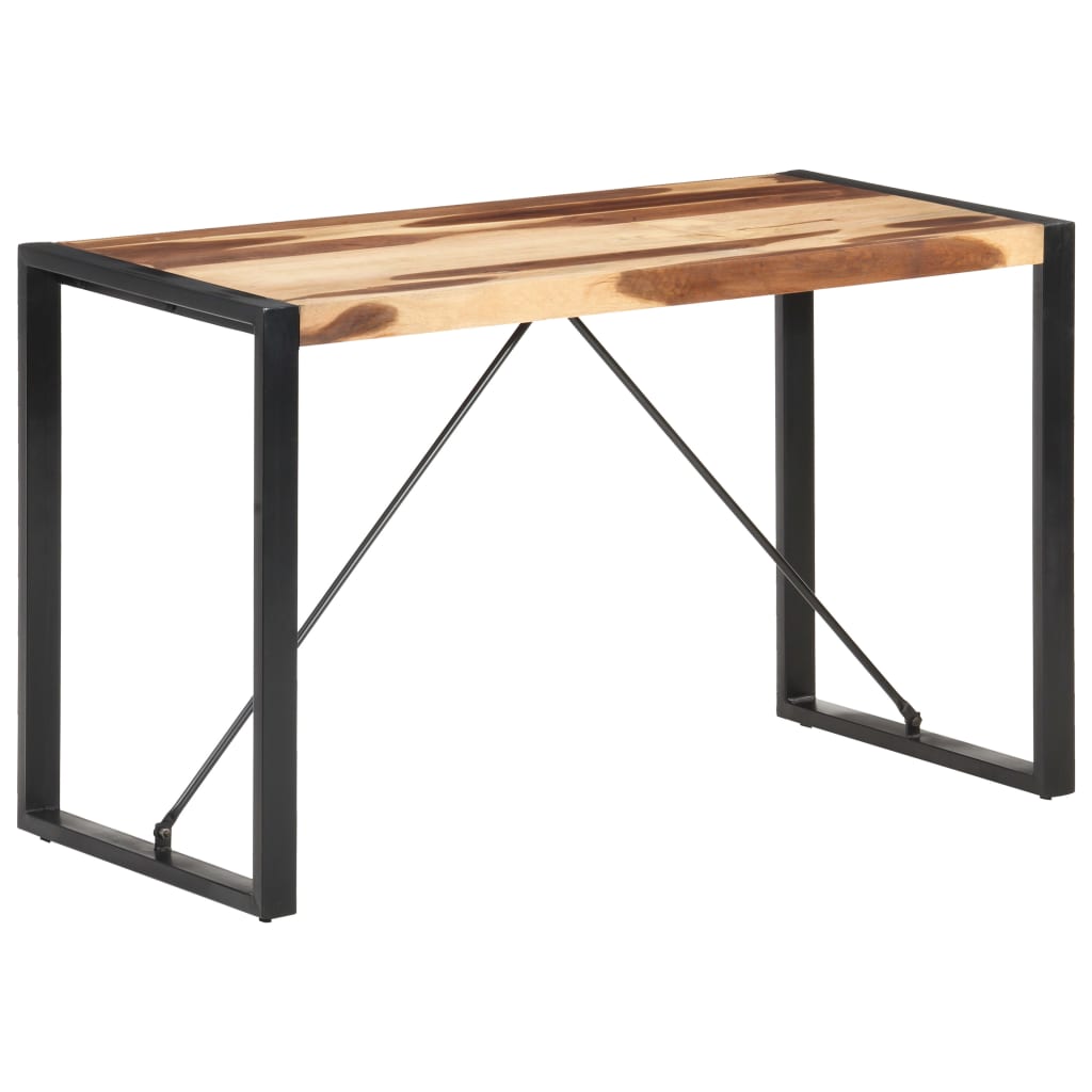 Ruokapöytä 120x60x75 cm täysi puu seesamviimeistelyllä - Sisustajankoti.fi