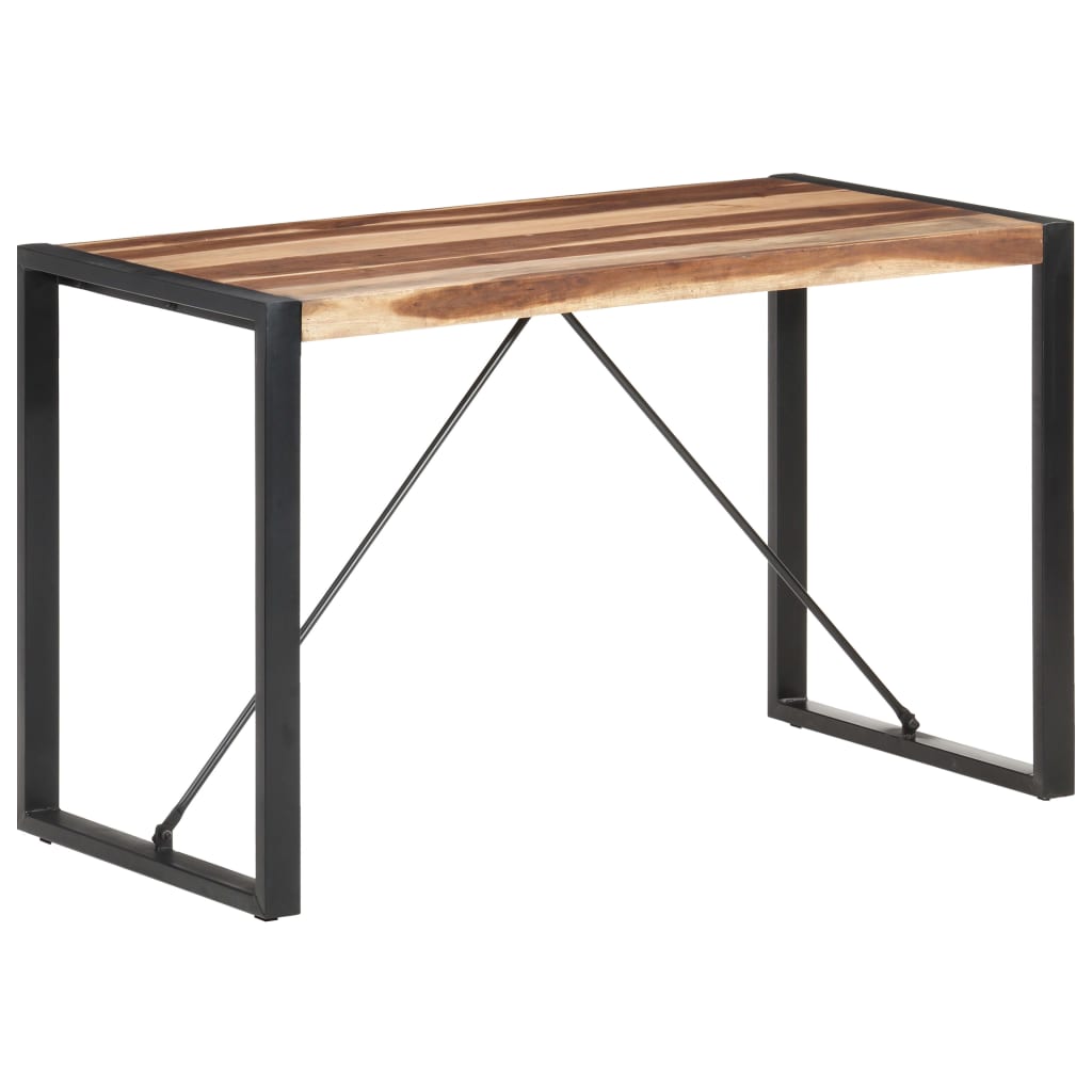 Ruokapöytä 120x60x75 cm täysi puu seesamviimeistelyllä - Sisustajankoti.fi