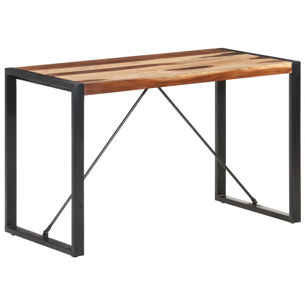 Ruokapöytä 120x60x75 cm täysi puu seesamviimeistelyllä - Sisustajankoti.fi