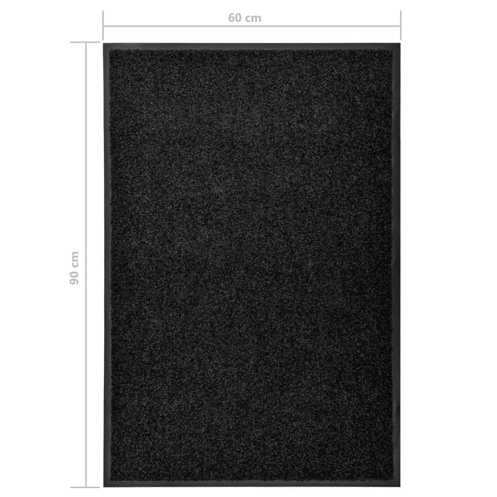 Ovimatto pestävä musta 60x90 cm - Sisustajankoti.fi