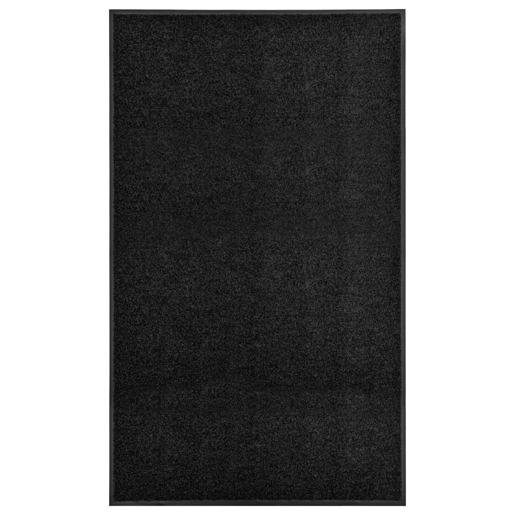 Ovimatto pestävä musta 90x150 cm - Sisustajankoti.fi