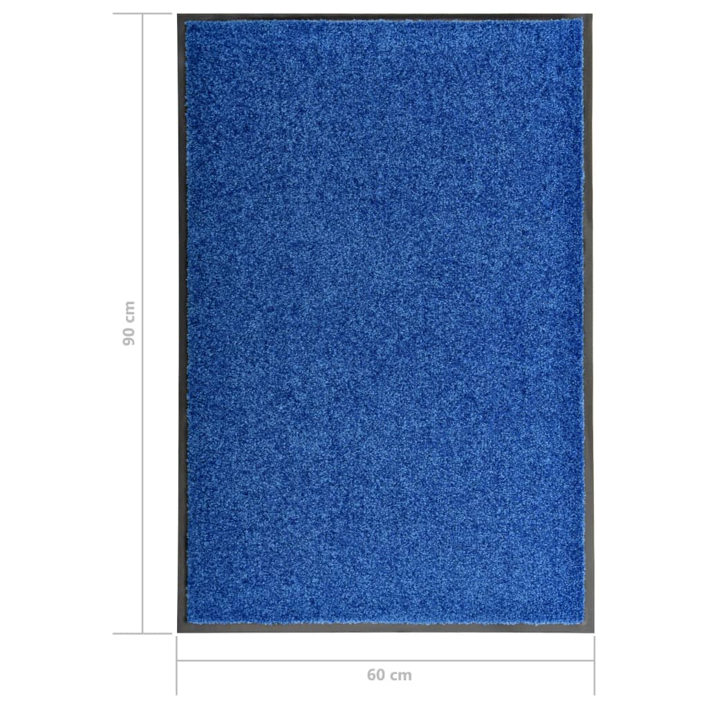 Ovimatto pestävä sininen 60x90 cm - Sisustajankoti.fi