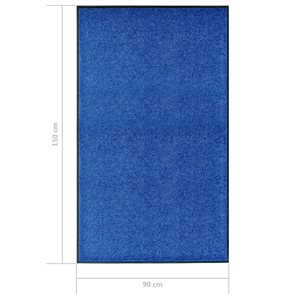 Ovimatto pestävä sininen 90x150 cm - Sisustajankoti.fi