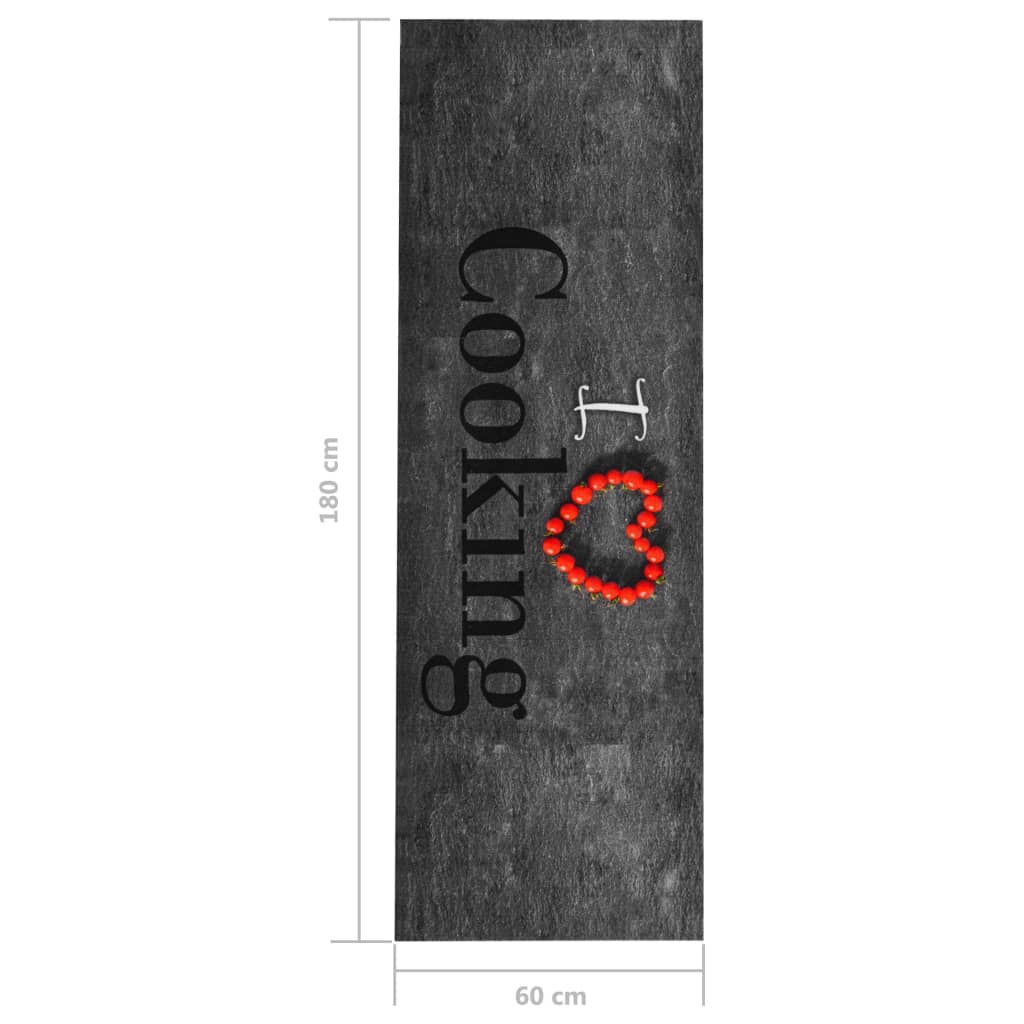 Keittiön pestävä lattiamatto Cooking 60x180 cm - Sisustajankoti.fi