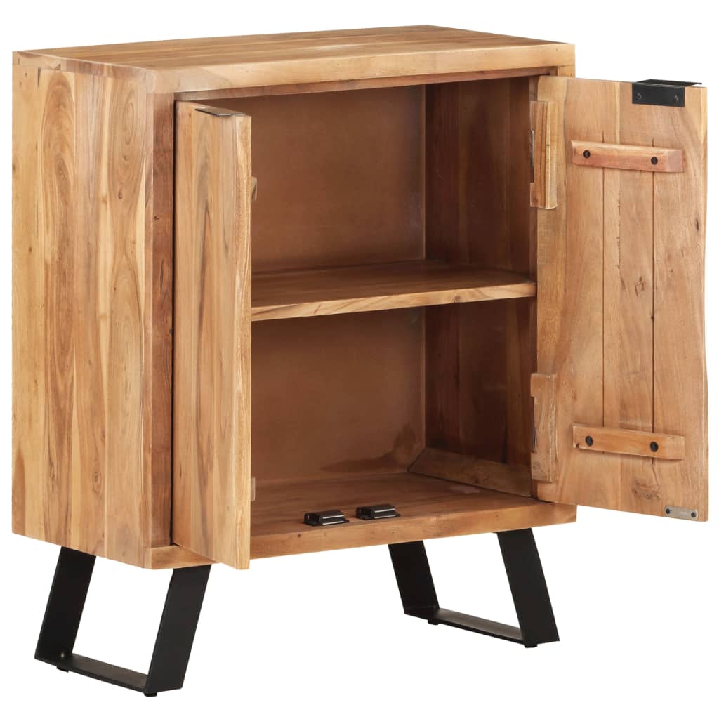 Senkki 60x36x76 cm täysi akaasiapuu luonnollisilla reunoilla - Sisustajankoti.fi