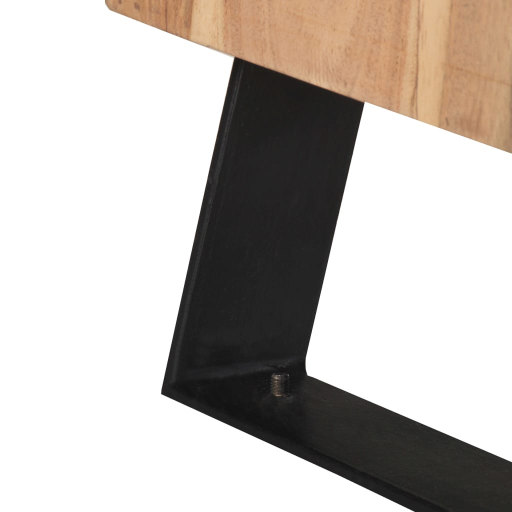 Senkki 60x36x76 cm täysi akaasiapuu luonnollisilla reunoilla - Sisustajankoti.fi