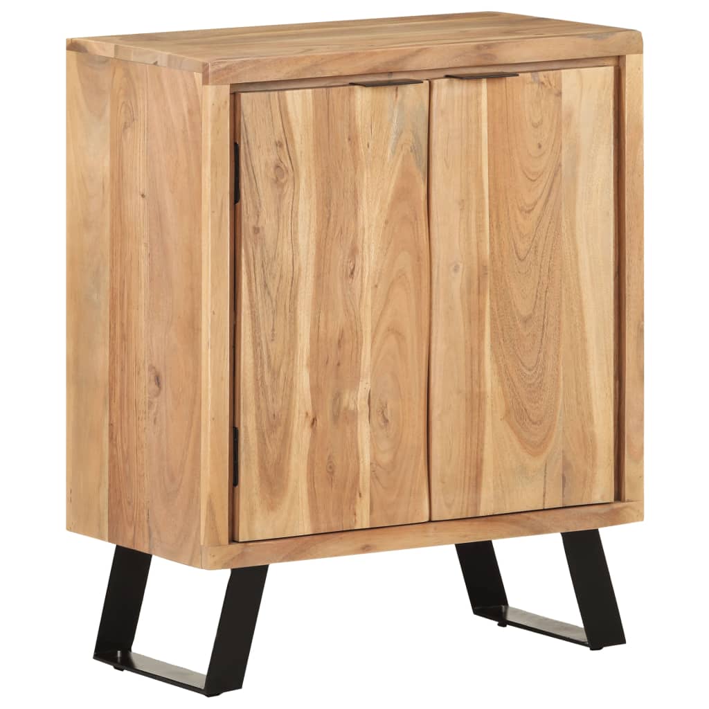 Senkki 60x36x76 cm täysi akaasiapuu luonnollisilla reunoilla - Sisustajankoti.fi