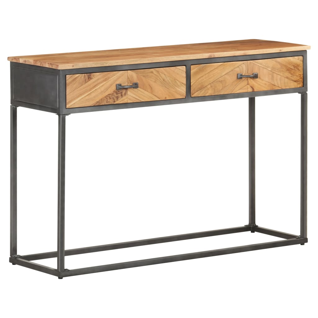 Konsolipöytä 110x35x75 cm täysi akaasiapuu - Sisustajankoti.fi