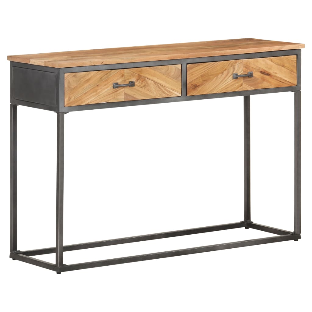 Konsolipöytä 110x35x75 cm täysi akaasiapuu - Sisustajankoti.fi