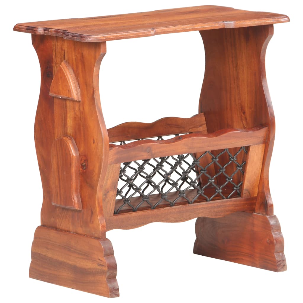 Lehtiteline 50x30x53 cm täysi akaasiapuu - Sisustajankoti.fi