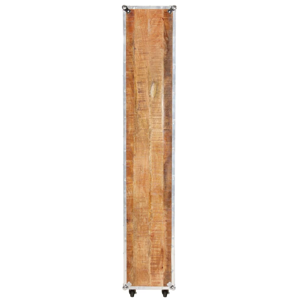 Kirjahylly 56x28x163 cm täysi karkea mangopuu - Sisustajankoti.fi