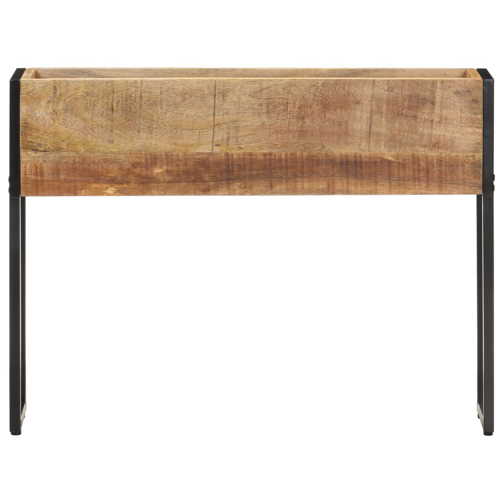 Kukkalaatikko 90x20x68 cm karkea mangopuu - Sisustajankoti.fi