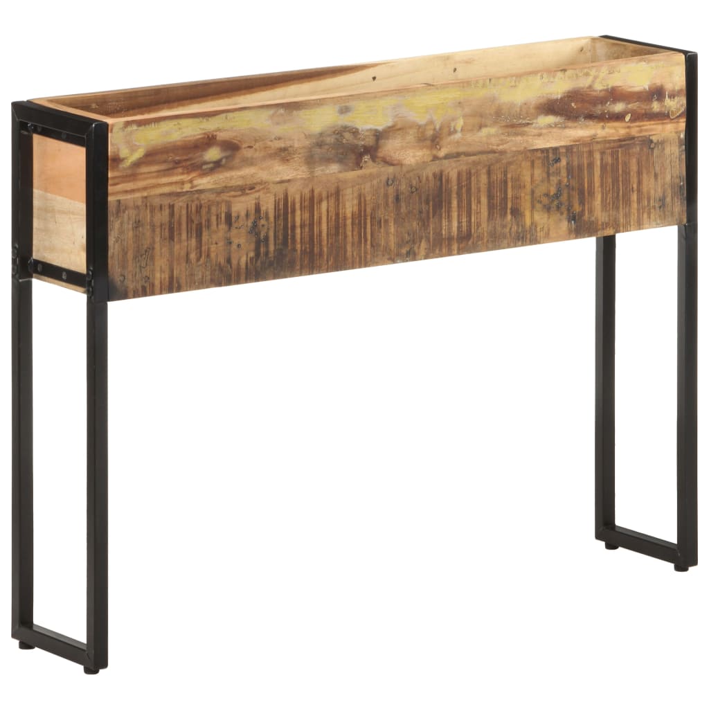 Kukkalaatikko 90x20x68 cm kierrätetty täyspuu - Sisustajankoti.fi
