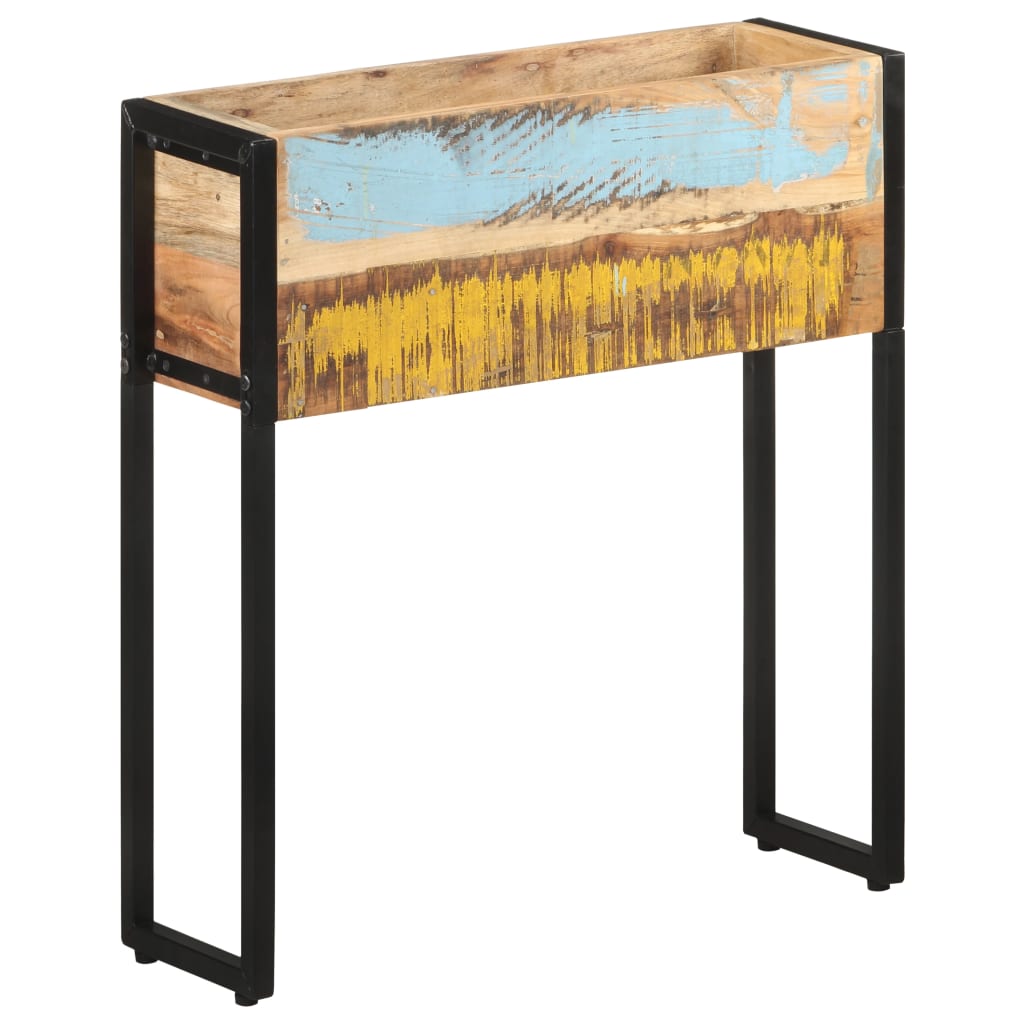 Kukkalaatikko 60x20x68 cm kierrätetty täyspuu - Sisustajankoti.fi