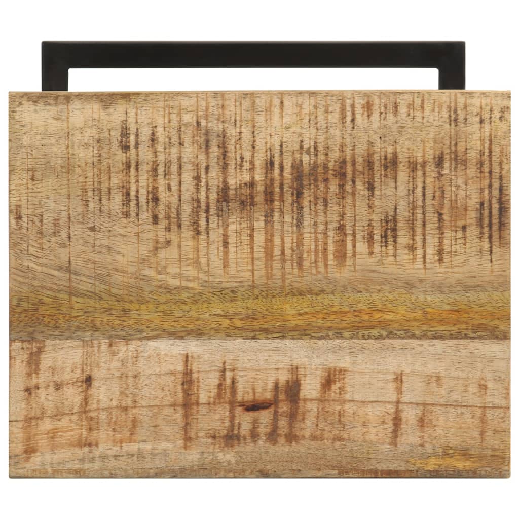 Sivupöydät 2 kpl 31,5x24,5x64,5 cm karkea mangopuu - Sisustajankoti.fi