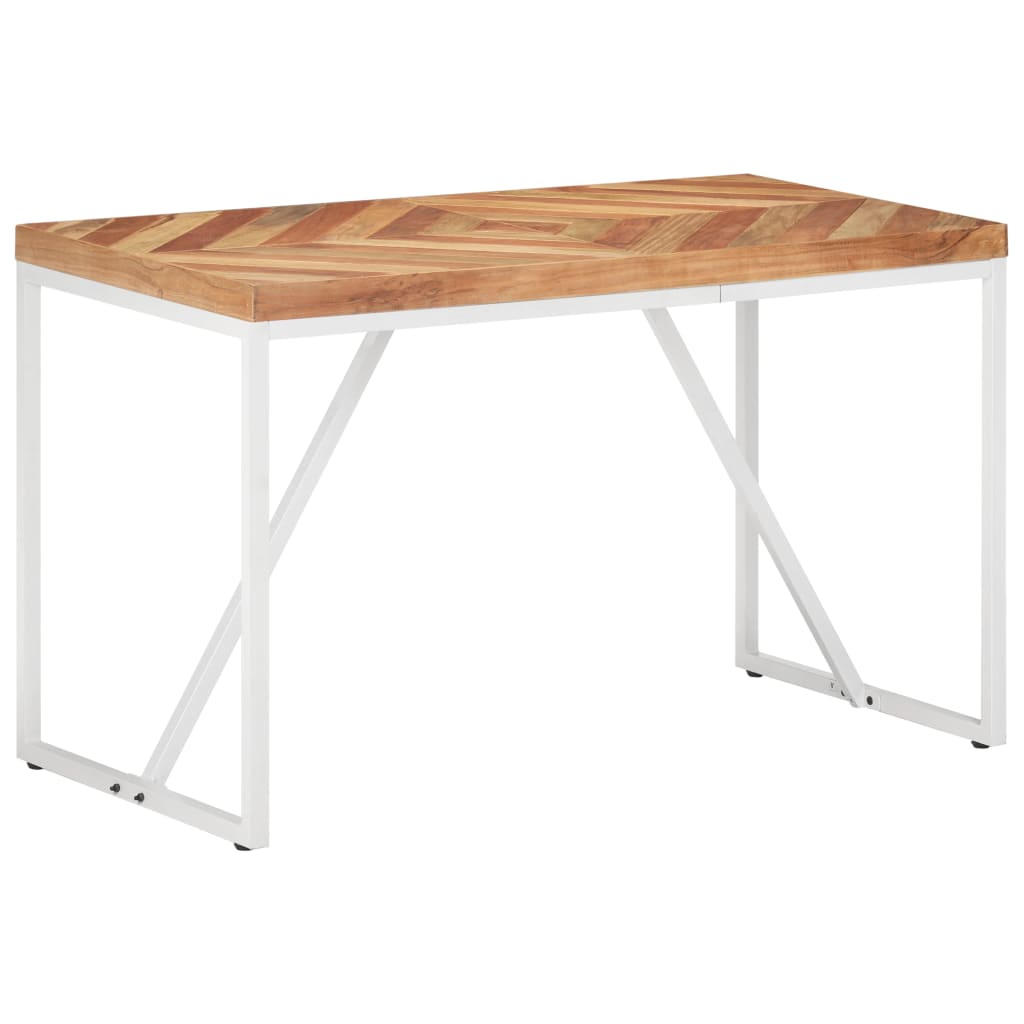 Ruokapöytä 120x60x76 cm täysi akaasia- ja mangopuu - Sisustajankoti.fi