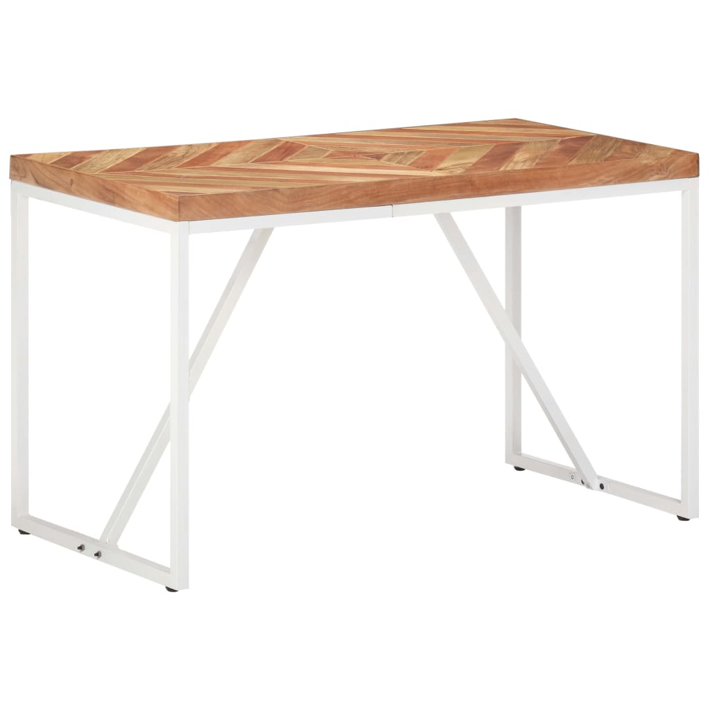 Ruokapöytä 120x60x76 cm täysi akaasia- ja mangopuu - Sisustajankoti.fi