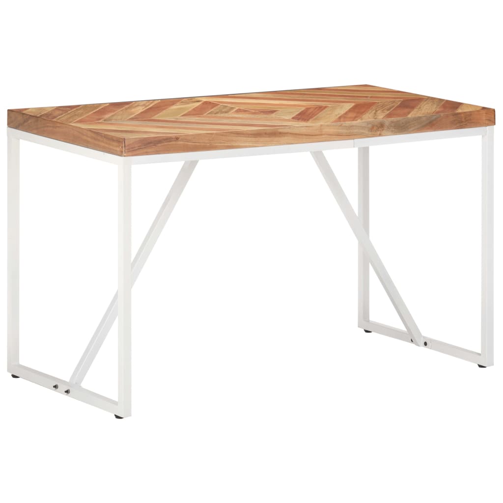 Ruokapöytä 120x60x76 cm täysi akaasia- ja mangopuu - Sisustajankoti.fi