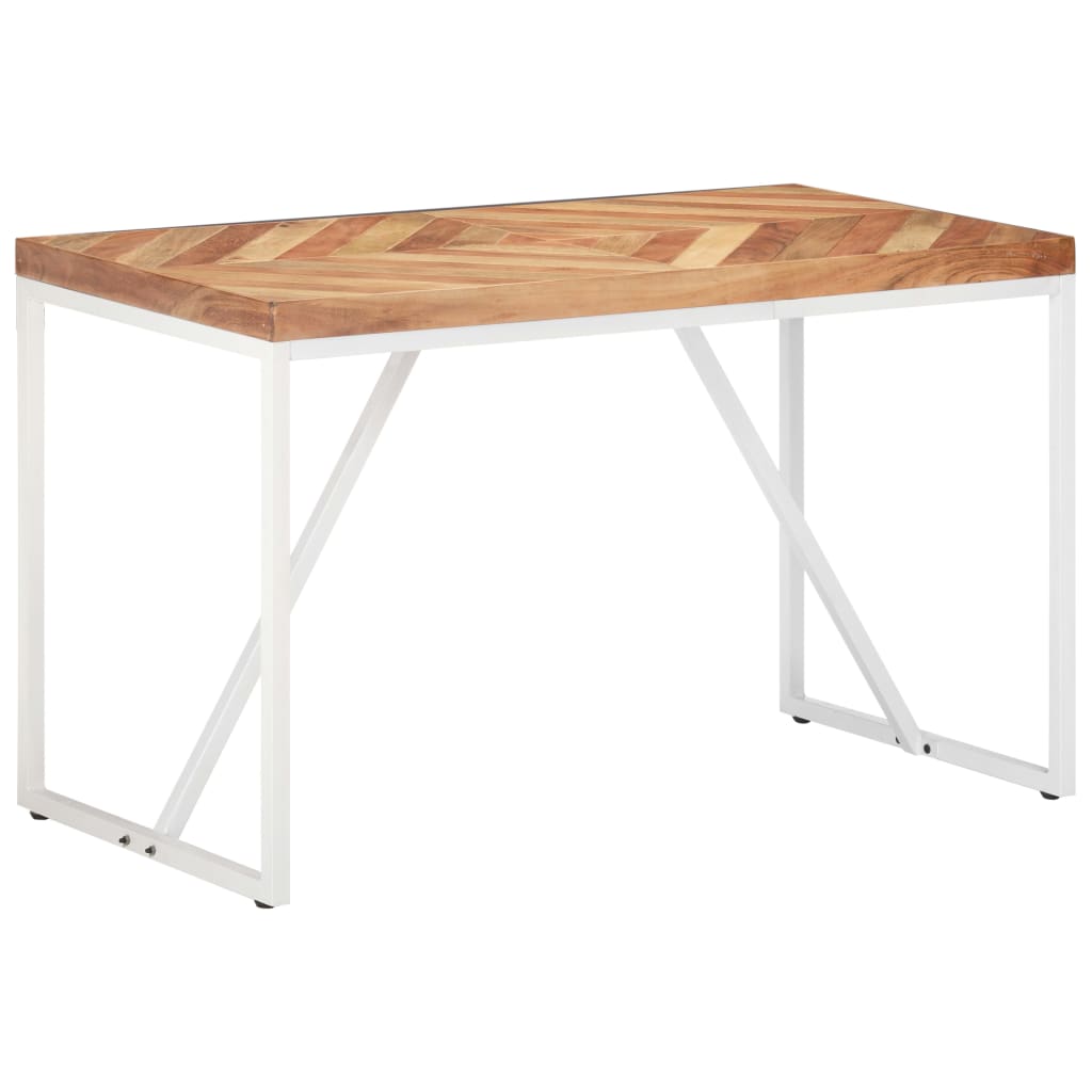 Ruokapöytä 120x60x76 cm täysi akaasia- ja mangopuu - Sisustajankoti.fi