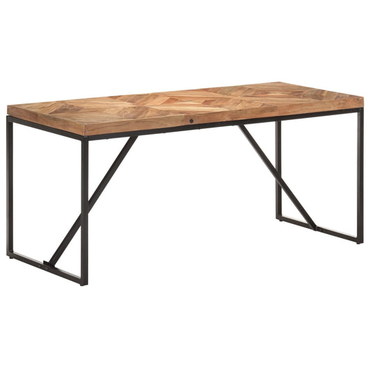 Ruokapöytä 160x70x76 cm täysi akaasia- ja mangopuu - Sisustajankoti.fi