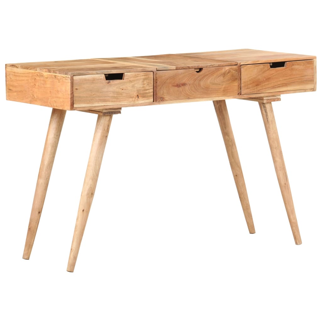 Meikkipöytä peilillä 112x45x76 cm täysi akaasiapuu - Sisustajankoti.fi
