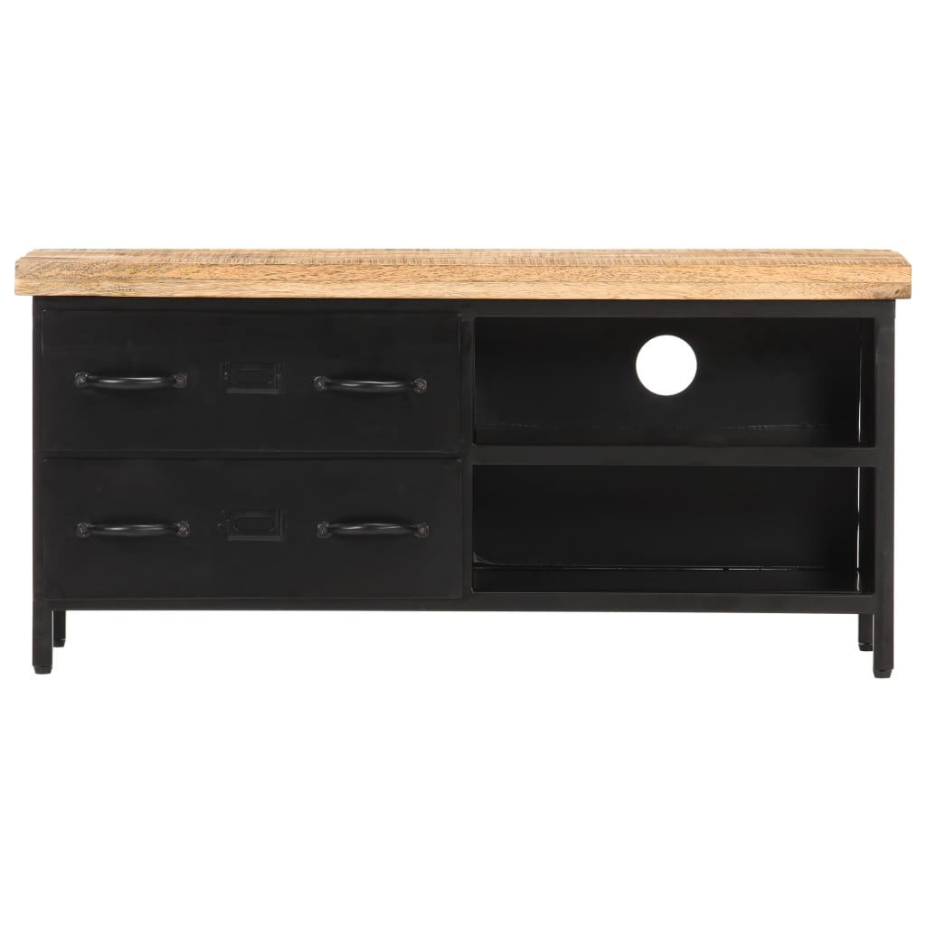 TV-taso 90x30x41 cm karkea mangopuu - Sisustajankoti.fi