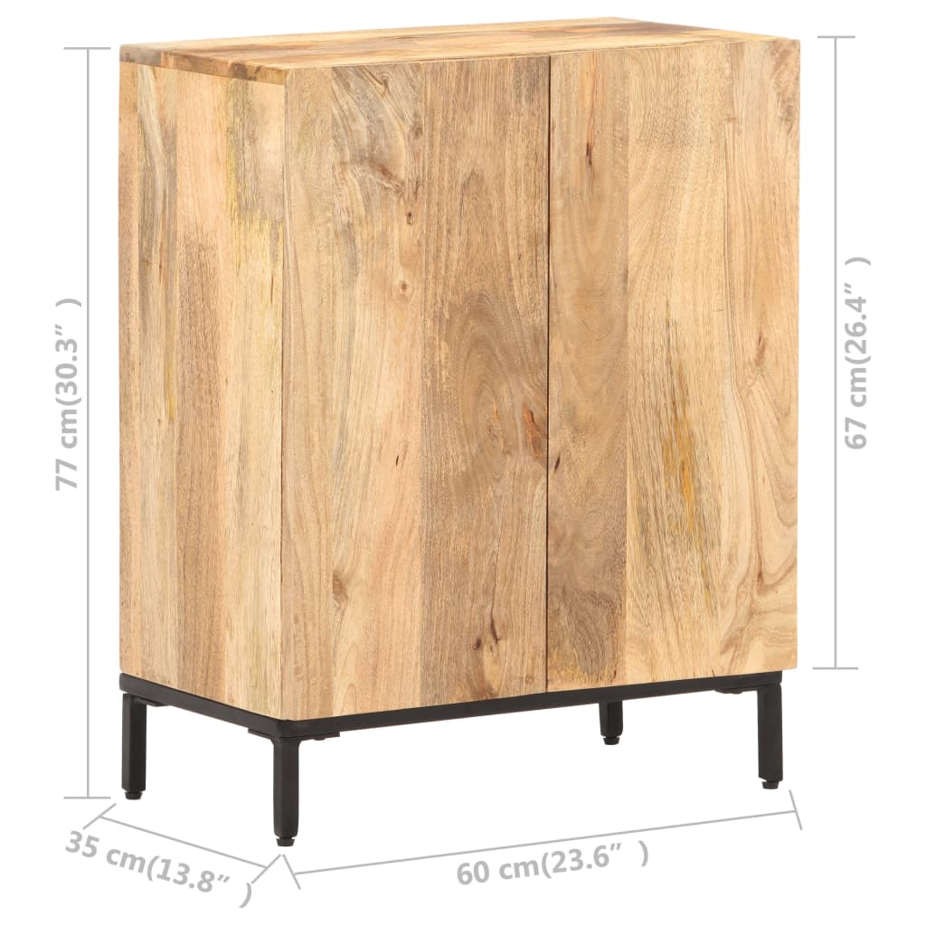 Senkki 60x35x77 cm täysi mangopuu - Sisustajankoti.fi