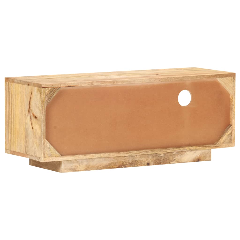 TV-taso 90x30x35 cm täysi mangopuu - Sisustajankoti.fi