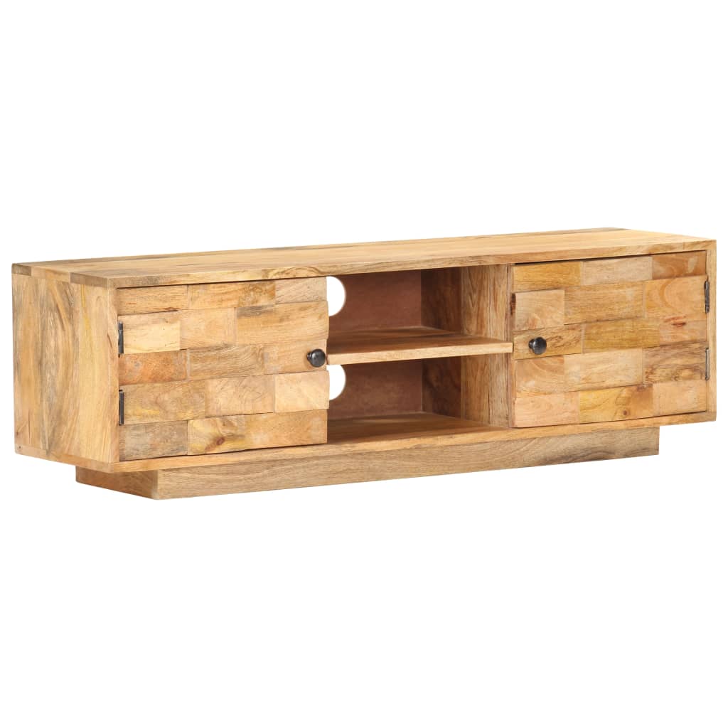 TV-taso 116x30x35 cm täysi mangopuu - Sisustajankoti.fi