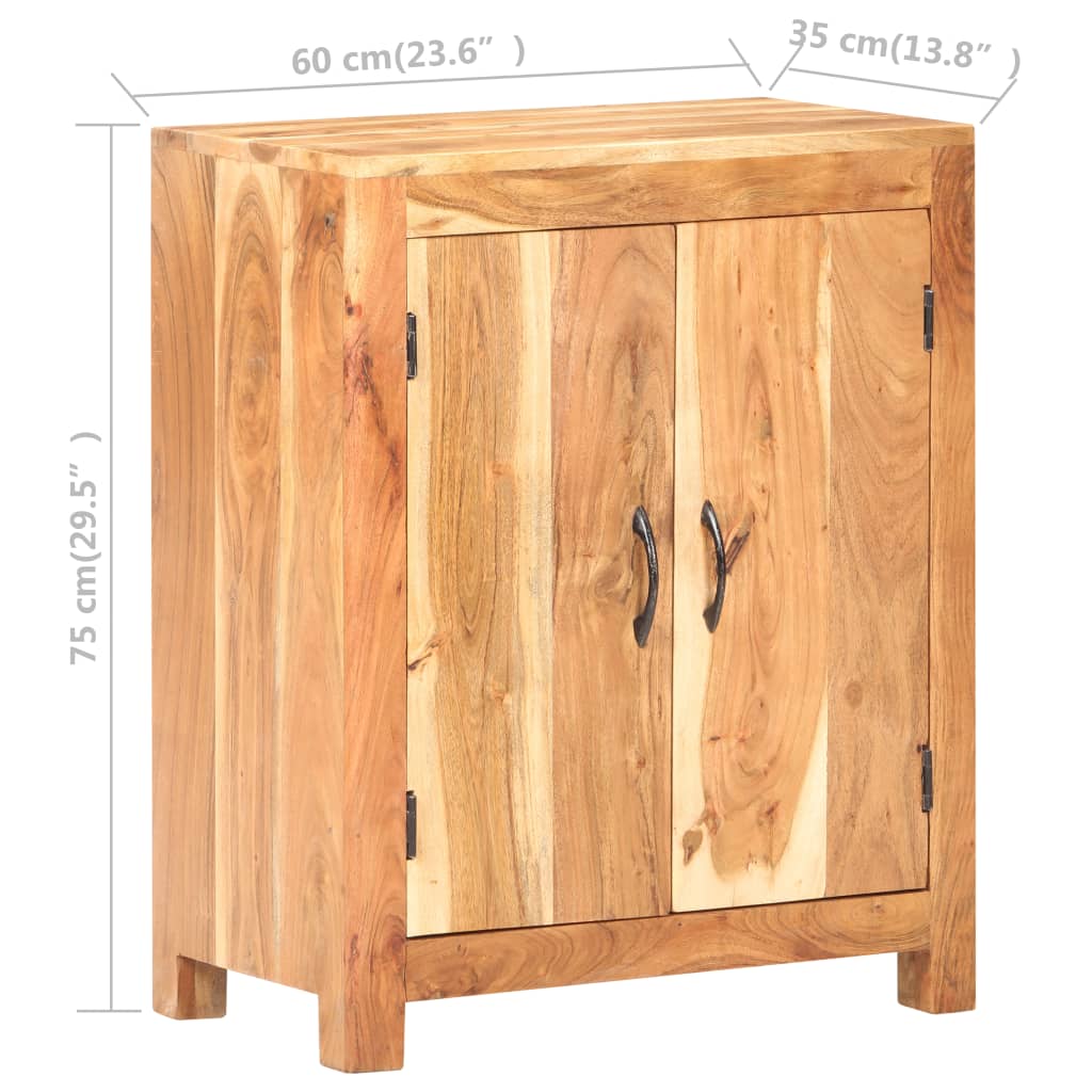 Senkki 60x35x75 cm täysi akaasiapuu - Sisustajankoti.fi