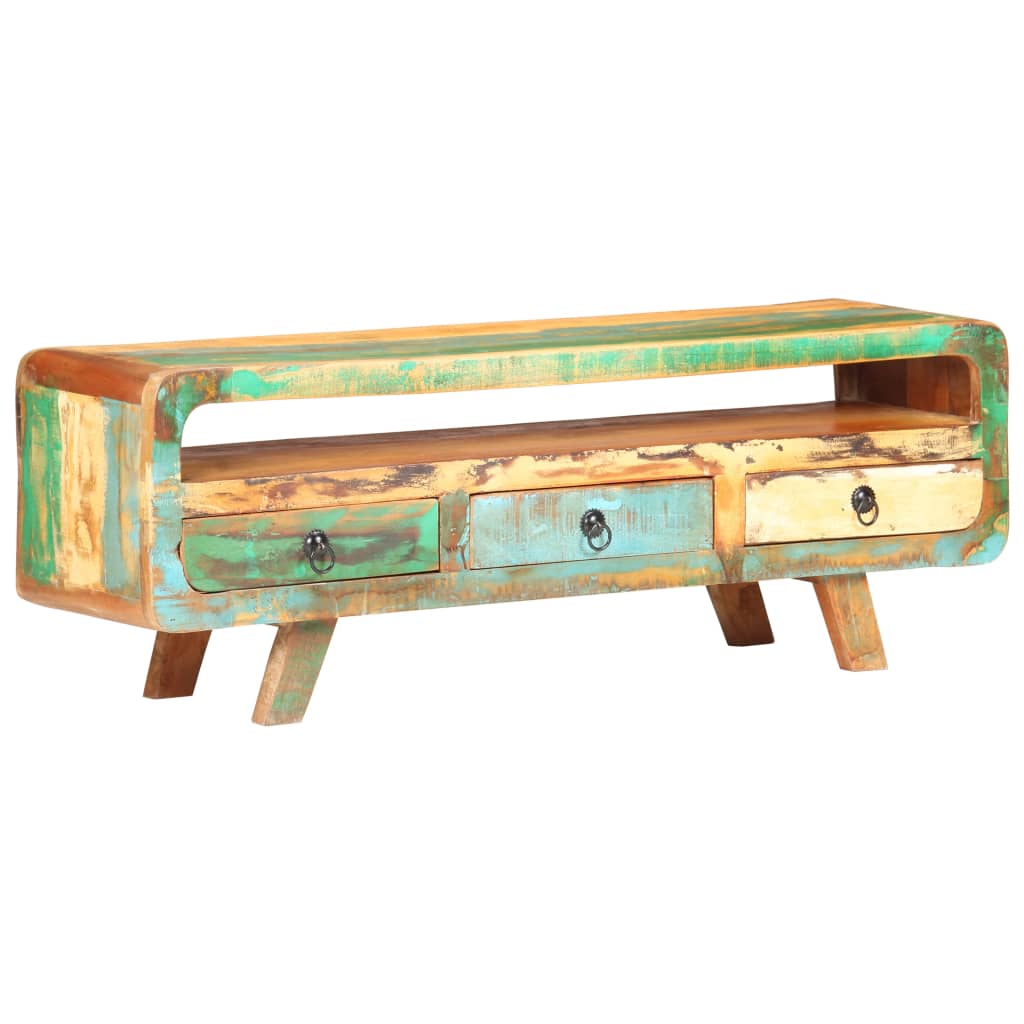 TV-taso 117x30x41 cm kierrätetty täyspuu - Sisustajankoti.fi