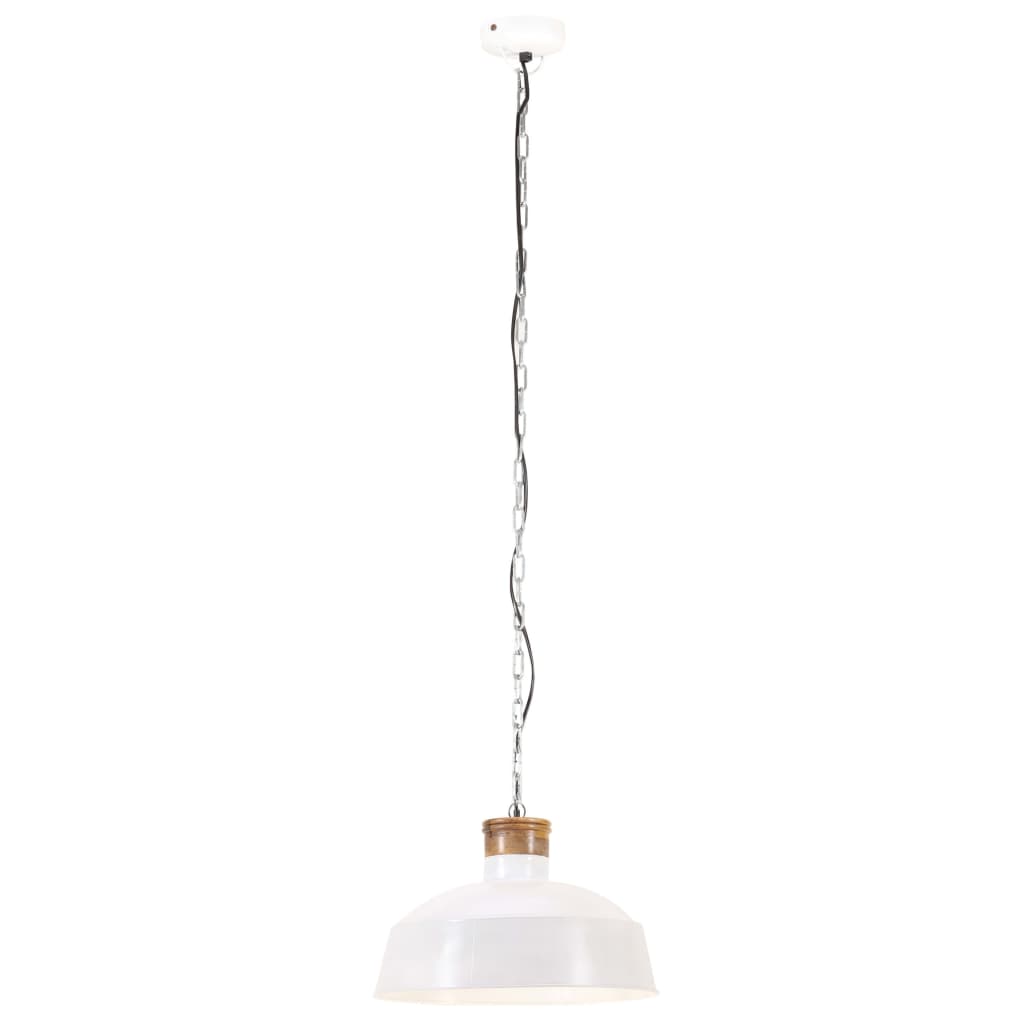 Teollistyylinen riippuvalaisin 58 cm valkoinen E27 - Sisustajankoti.fi