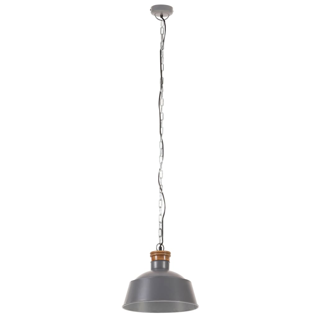 Teollistyylinen riippuvalaisin 32 cm harmaa E27 - Sisustajankoti.fi
