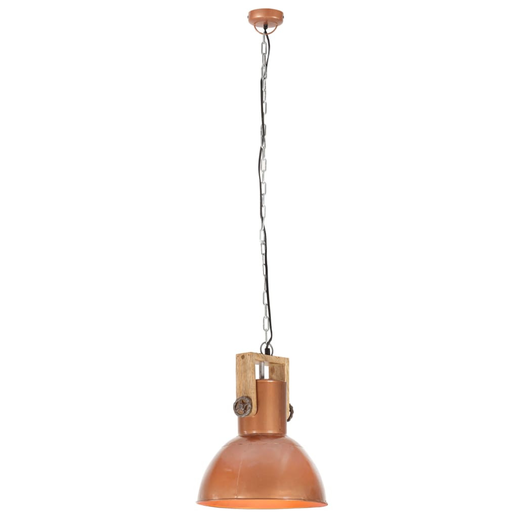 Teollistyylinen riippuvalaisin 25W kupari pyöreä mango 42cm E27 - Sisustajankoti.fi