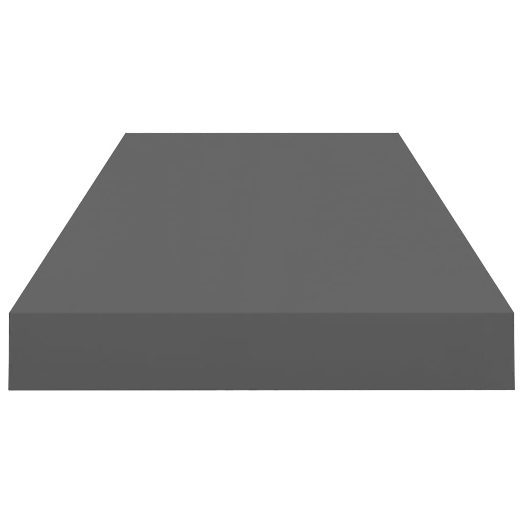 Kelluvat seinähyllyt 2kpl kork.kiilto harmaa 60x23,5x3,8cm MDF - Sisustajankoti.fi