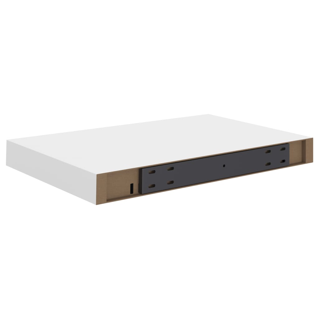 Kelluvat seinähyllyt 2 kpl valkoinen 40x23x3,8 cm MDF - Sisustajankoti.fi