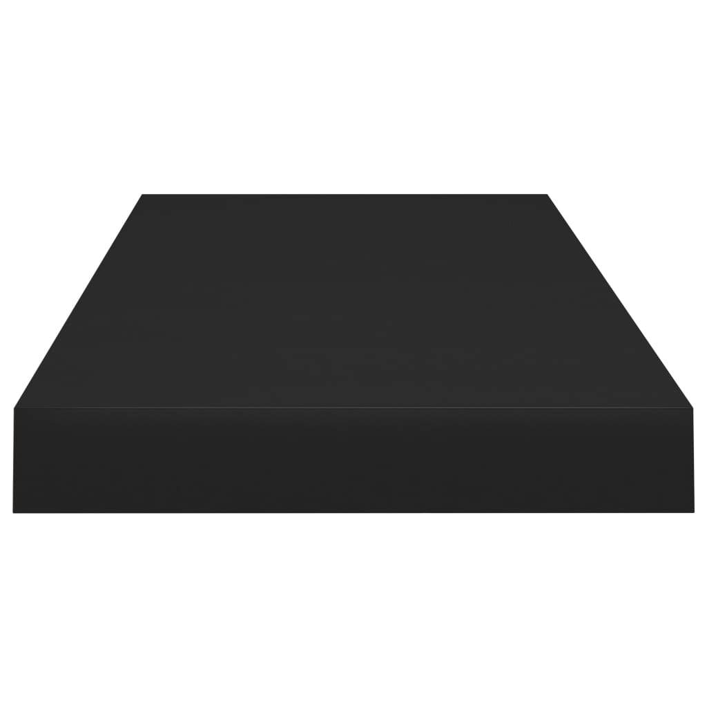 Kelluvat seinähyllyt 4 kpl musta 60x23,5x3,8 cm MDF - Sisustajankoti.fi