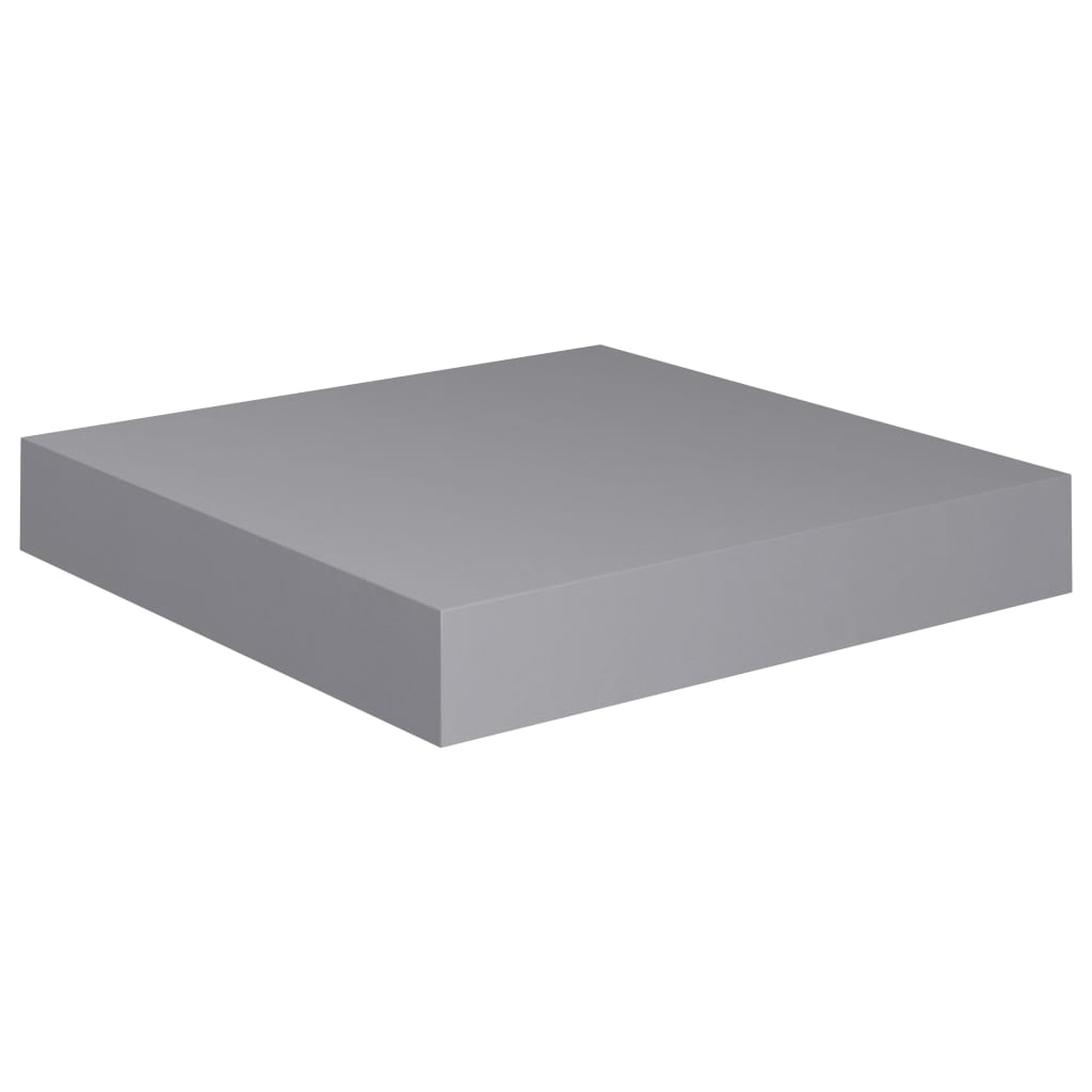 Kelluvat seinähyllyt 4 kpl harmaa 23x23,5x3,8cm - Sisustajankoti.fi