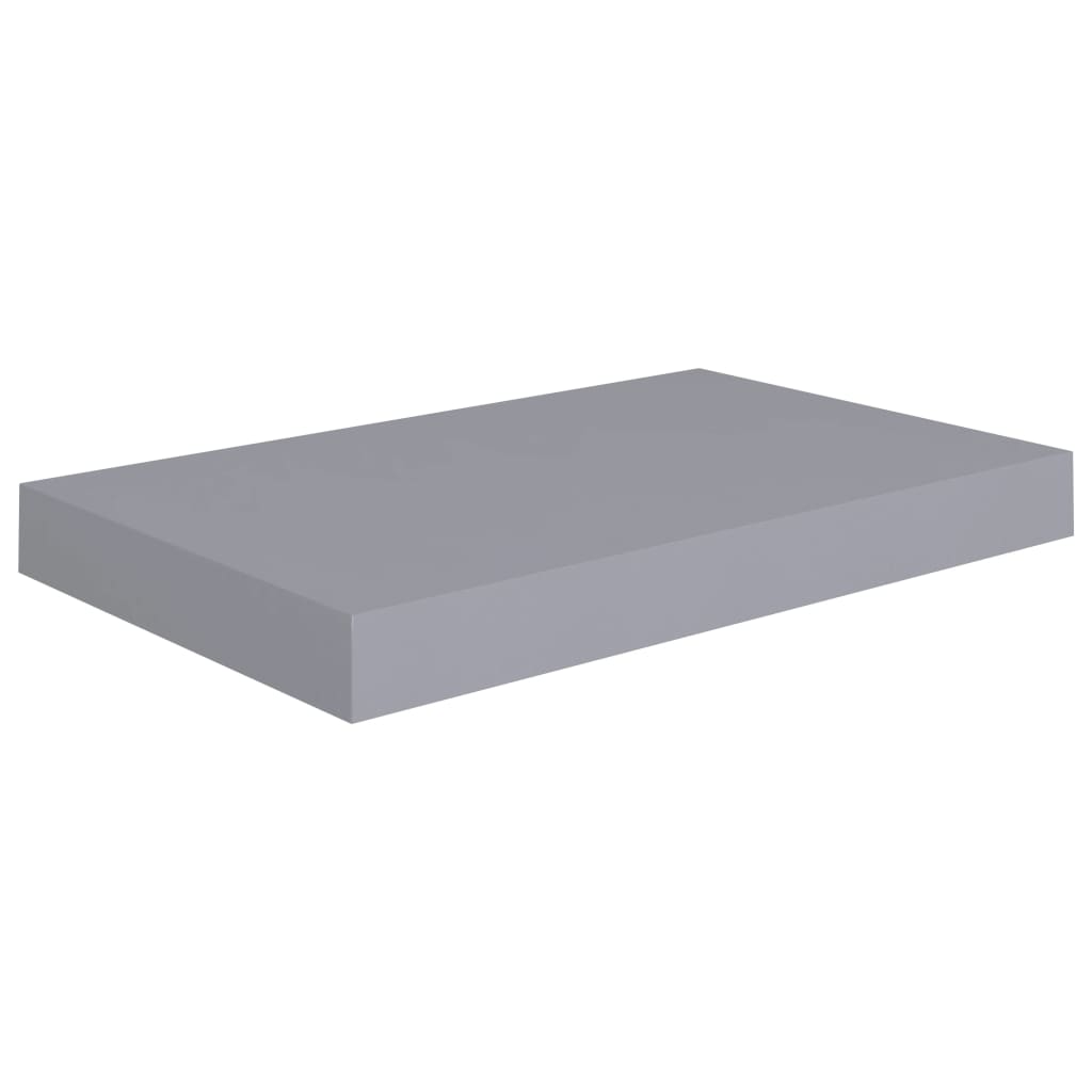 Kelluva seinähylly harmaa 40x23x3,8 cm MDF - Sisustajankoti.fi